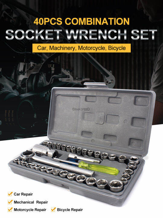 40pcs-motorcycle-repair-tools-14-inch-38-inch-combination-socket-wrench-set-repair-tool-ratchet-torque-wrench-combo-tool-kit