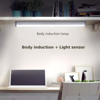 ไฟ LED ตู้ Clear Luminous USB Closet Lamp Furniture Magnetic Wall Motion Sensor Light Smart Home Lights