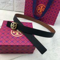 2023 new Tory BURCH Gold Buckle Cowhide Double Sided Belt