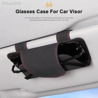 Car Sun Visor Storage Box Suede Wide Application Protect Organize Sunglasses Glasses Case for Auto Supply