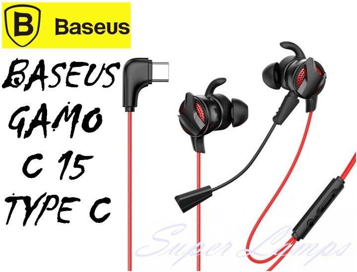 Baseus GAMO Headset/Earphone Gaming C15 Jack Type C Original For Mobile ...