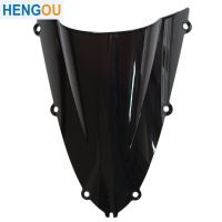 Black Motorcycle ABS Windshield Fairing Windscreen Double Bubble Screen For Yamaha YZF R1 YZF-R1 1998-1999