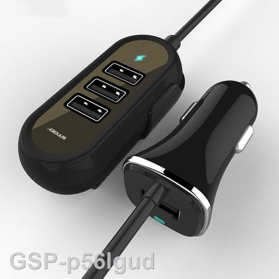 Hot 2023เครื่องชาร์จ USB 4พอร์ตต่อการชาร์จ1.5M สายสำหรับ IPhone รถยนต์ GPS อะแดปเตอร์สูง