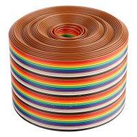 Colorful 1.27mm Spacing Pitch Cable 40P Flat Rainbow Ribbon Cable Wire Width 5.08cm 1/2/3/4/5 meters