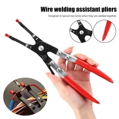 2 Wires Innovative Wire Welding Clamp Car Vehicle Soldering Pliers Car Hold Tool Maintenance Aid Repair U3E0