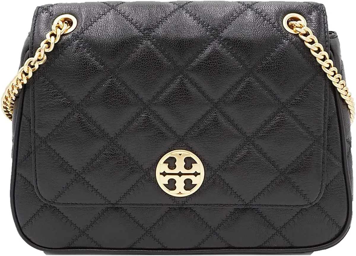 Tory Burch 87863 Black with Gold Toned Hardware Padded Women's Willa Small  Shoulder Bag | Lazada