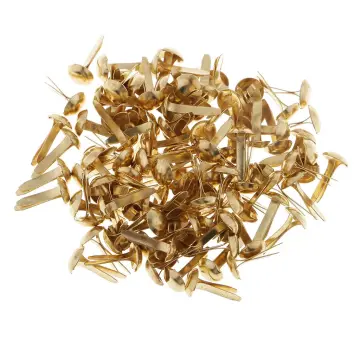 200 Pieces Metal Paper Fasteners Round Brass Fasteners Split Pins, Paper  Fasteners For Crafts 