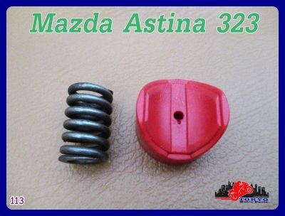 MAZDA ASTINA 323 "RED" RACK PRESS BUSHING with SPRING SET (113) // บูชกดแร็ก สีแดง พร้อม สปริง สินค้าคุณภาพดี