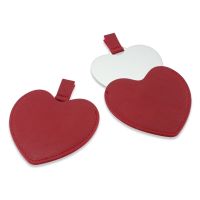 Makeup Mirror Make Up Pocket Heart Compact Makeup Stainless Steel Mirrors Mirrors