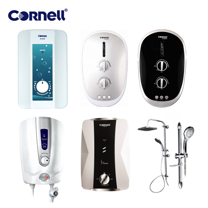 Cornell Instant Water Heater DC Pump Rain Shower with Installation