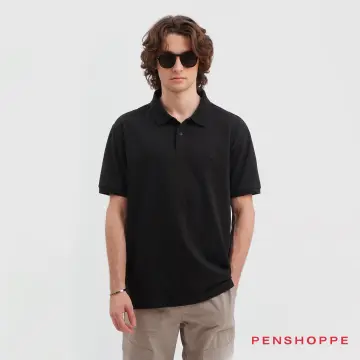 penshoppe black polo shirt