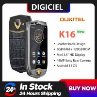 OUKITEL สมาร์ทโฟนขนาดเล็ก K16 8GB RAM 128GB ROM กล้อง48MP Android 13โทรศัพท์มือถือ MTK 8788 3.5นิ้ว NFC 3050MAh โทรศัพท์มือถือ