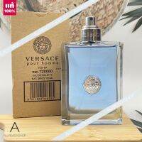 ? ของแท้ ?  Versace Pour Homme EDT 100ml.  ( TESTER )     กลิ่นหอมใหม่ สำหรับคุณสุภาพบุรุษโดยเเฉพาะ กลิ่นหอมที่อบอวลด้วยพืชพันธุ์ ไม้หอมบริสุทธิ์