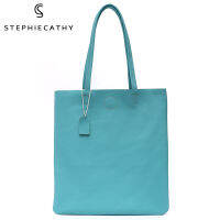 SC ขนาดใหญ่หญิง Totes กระเป๋าแบรนด์ออกแบบที่เรียบง่ายสีทึบธรรมชาติ Cowhide กระเป๋าช้อปปิ้งกระเป๋าสะพายสำหรับผู้หญิง