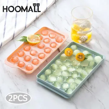 Rechishre Ice Cube Trays Silicone, Sphere Ice Ball Maker with Lid for  Whiskey and Cocktails & Bourbon, Reusable and BPA Free 1 Pack