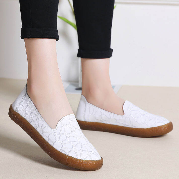 Dép Dosreal Cho Nữ Giày Đế Thuyền Bằng Da Cho Nữ Chống Trượt Xăng Đan Đi  Biển Màu Trắng Hàn Quốc Giày Nữ Đế Mềm - Mỹ Phẩm Khác | TheFaceHolic.com