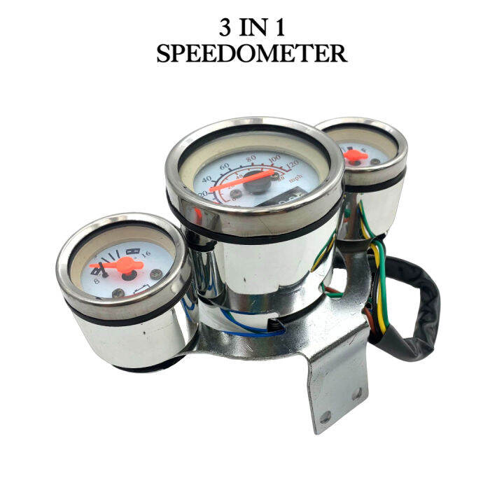 Motorcycle Speedometer Tachometer 3 in 1 With Wire Lazada PH
