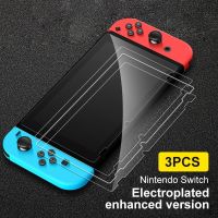 【Wireless】 กระจกนิรภัยสำหรับ Nintendo Switch/2/3PCS 9H ฟิล์มกันรอยสำหรับหน้าจอ Nintendo Switch อุปกรณ์ป้องกันหน้าจอขนาดเล็ก