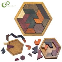 Wooden Puzzles Toys Jigsaw Board Geometric Shape Child Educational Toy Tangram/Jigsaw Board Kids Children Toys for Gift ZXH