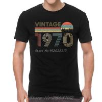 วินเทจ1970เสื้อยืดผู้ชายสันทนาการ Tee ท็อปส์ผ้าฝ้ายเสื้อยืดแขนสั้นวันเกิดเก่าของขวัญเสื้อยืดของขวัญฮาราจูกุ Streetwear ที่มีคุณภาพสูงเสื้อยืด