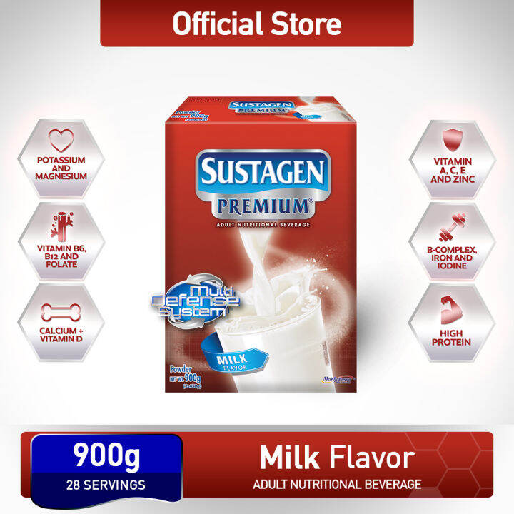 Sustagen Premium Milk Flavor 900g Adult Nutritional Powdered Milk Drink