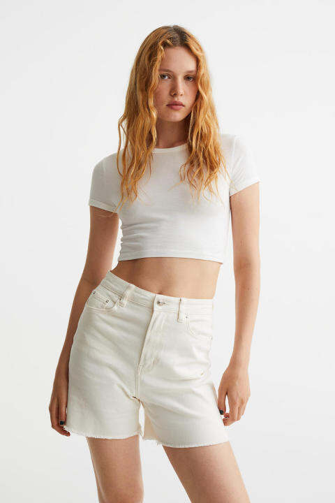 h and m twill shorts