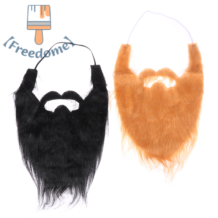 freedome-handmade-วิกผมเคราหมวกโครเชต์หนวดฮาโลวีนปาร์ตี้ตกแต่งวิกผม-props