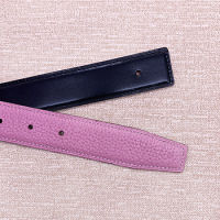 WITHOUT BUCKLE Ciartuar men women 3.2cm belt same color line high quality cowskin genuine leather two sides free shipping