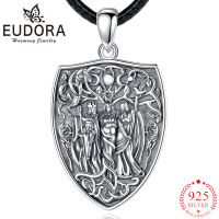 Eudora 925เงินสเตอร์ลิง Hecate Amulet สร้อยคอ Triple Moon เทพธิดาจี้ผู้ชายผู้หญิงบุคลิกภาพเครื่องประดับทางศาสนา Gift