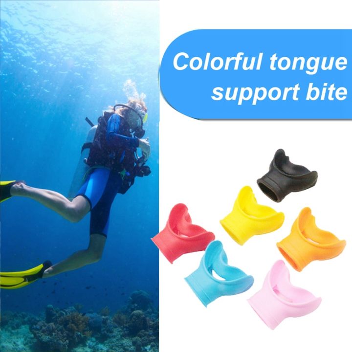scuba-diving-second-stage-silicone-mouthpieces-snorkel-regulator-colorful-underwater-breathing-supplies-parts-red