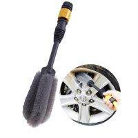 แปรงขัด รุ่นต่อสายน้ำได้ ทำความสะอาดล้อรถยนต์ Tire Brush &amp; Wheel with Water Hose Connector