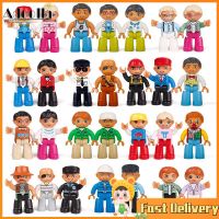 LEGO Duplo ฟิกเกอร์แอคชั่น,สมาชิกครอบครัวตำรวจแพทย์นักกีฬาบล็อกตัวต่อไซส์ใหญ่ Kids Toys การศึกษา Diy【cod】