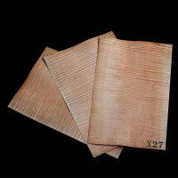 3Pcs Burlywood Flame Maple Guitar Veneer Original Wood Makeup Board กีตาร์ทำวัสดุกีตาร์ Accessories530 * 350*0.5มม.