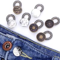 【cw】 2/ 5/ 10pcs Button Extender for Pants Jeans Free Sewing Adjustable Retractable Waist Extenders Metal Buttons Waistband Expander