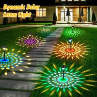 LED Lawn Solar Lights Garden Lights RGB Multi-Color Doorway Path Lighting Led Lights Waterproof Outdoor Lamp Garden Decorative