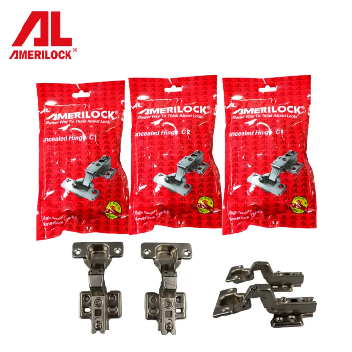AMERILOCK CONCEALED HINGES 1 PAIR Stainless steel aircraft hinge leaf spring damping buffer