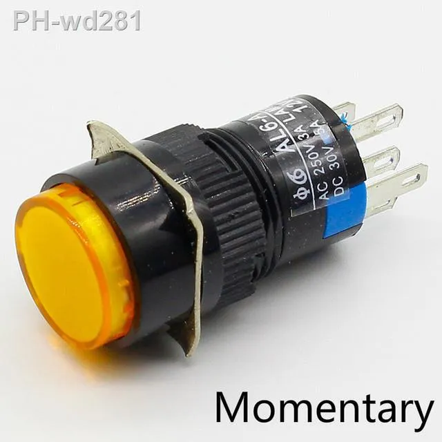 16mm-dc-6v-12v-24v-220v-led-push-button-switch-blue-green-red-yellow-white-lamp-momentary-push-button-auto-reset