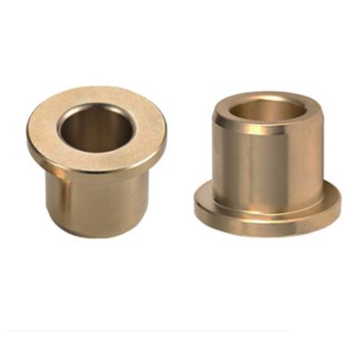 2pcs 6mm inner diameter flange brass sleeves wear resistant sleeve self lubricating bushing 10mm OD 10/12/15/20mm total length