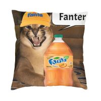 Fanter Big Floppa Cat Meme 45x4ปลอกหมอน5ภาพพิมพ์ตกแต่ง Caracal ตลกหมอนอิงสำหรับห้องนั่งเล่นสองด้าน