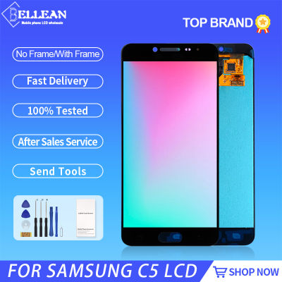 5.2นิ้วจอแสดงผล C5สำหรับ Samsung Galaxy C5000 Lcd Touch Panel Screen Digitizer Assembly พร้อมเครื่องมือเปลี่ยนจัดส่งฟรี