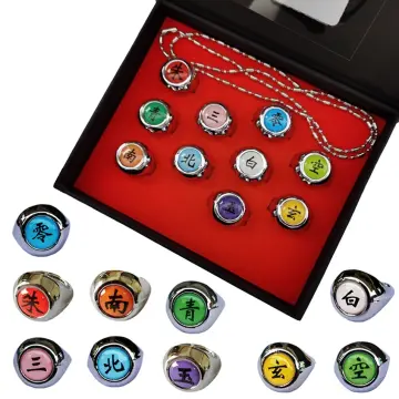 Naruto Metal Akatsuki Ring Anime NARUTO Itachi Figure Cosplay