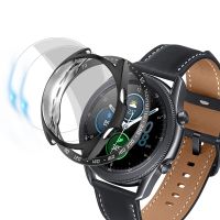 【Tech-savvy】 3In แหวนฝาโลหะ1วงสำหรับ Galaxy Watch 3 45มม. กระจกนิรภัย Galaxy Watch3 45มม. อุปกรณ์เสริมเคสป้องกัน R820