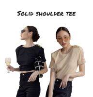 Wara Solid shoulder tee - B09