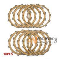 10PCS Motorcycle Paper Base Clutch Friction Discs Plates For Kawasaki ZZR1400 ZX14R 14R 06 - 15 GTR1400 2008-2014 2013 2012 2011