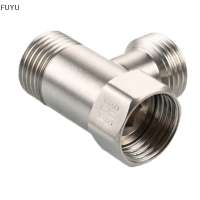 FUYU ห้องน้ำ304 STEEL T ADAPTER G1/2 "T-Valve diverter Valve ท่อน้ำสามทางสำหรับ bath bidet sprayer Shower