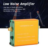 0.1MHz ‑ 6GHz Full Band เครื่องขยายเสียงเสียงรบกวนต่ำ Professional 20dB High Gain LNA RF Power Preamplifier Module HT