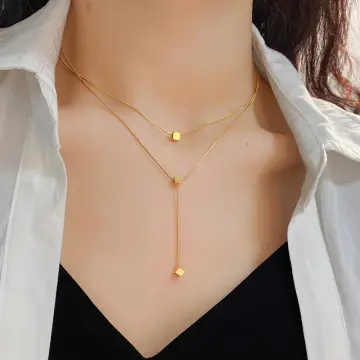 Buy Now Gold Plated Chain Layered Necklace @ Best Price