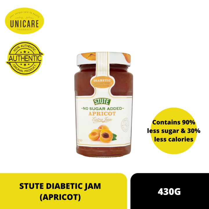 STUTE DIABETIC JAM (APRICOT) 430G Lazada