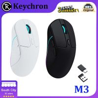 Keychron M3เมาส์ไร้สายชาร์จได้รุ่นบลูทูธแบบมีสายสามโหมด RGB