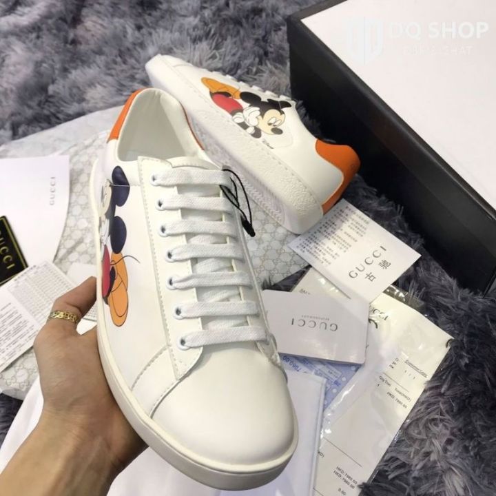 Giày gucci ace mickey disney nam nữ (full box + tất) 